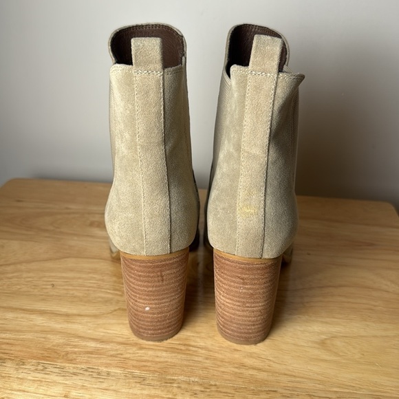 Mi.im Women's Esmee Chelsea Boots Tan Stacked Heel Pointed Toe size 8.5 - Picture 3 of 10